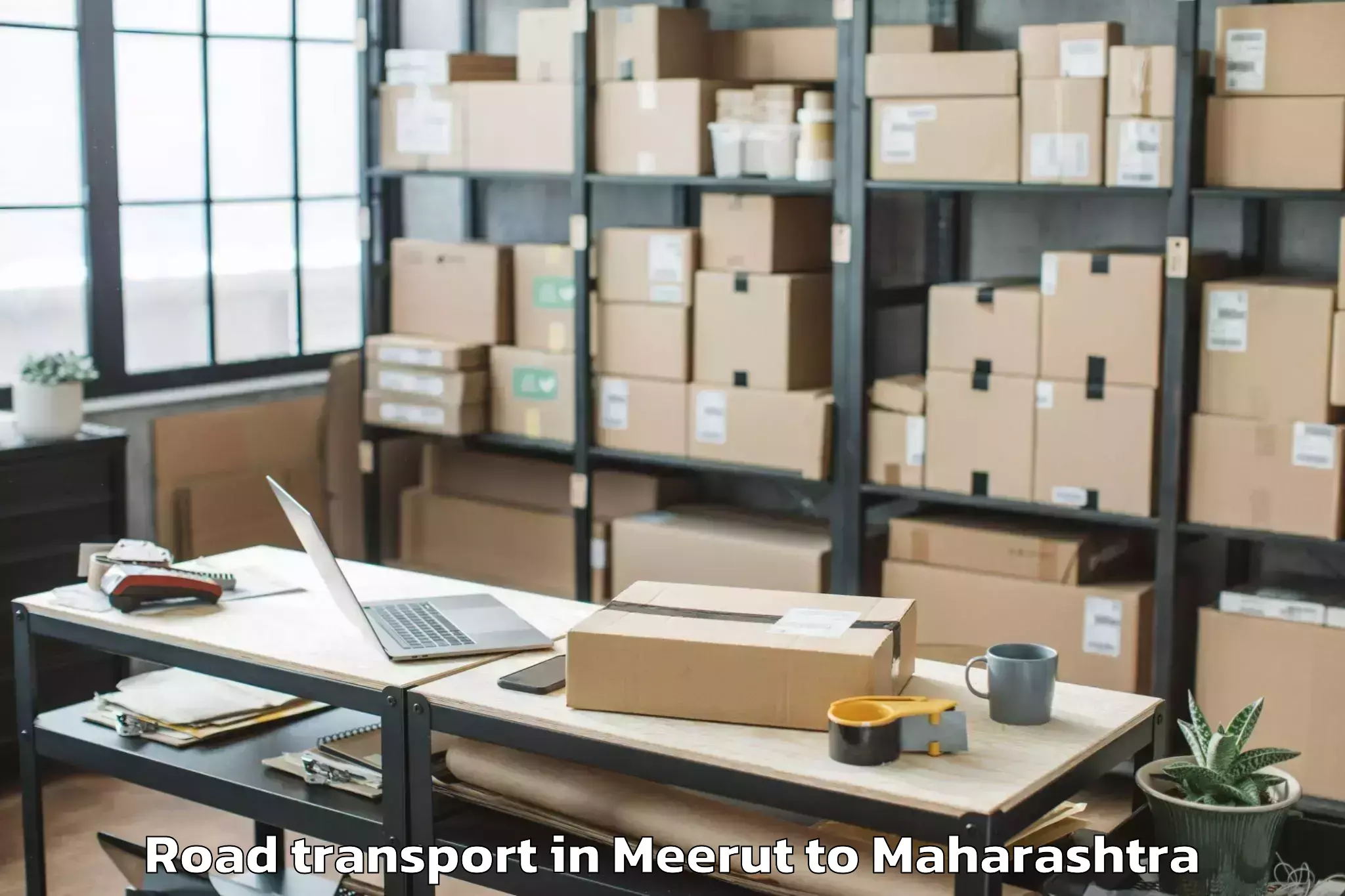 Book Meerut to Ballarpur Road Transport Online